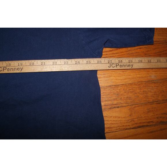 VTG Notre Dame Fighting Irish XL Blue T-Shirt Spell Out Logo Classic SOFFE - Picture 7 of 8